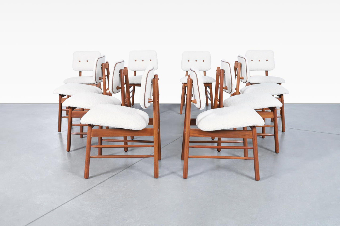 Mid-Century Walnut Dining Chairs by Greta M. Grossman for Glenn of California