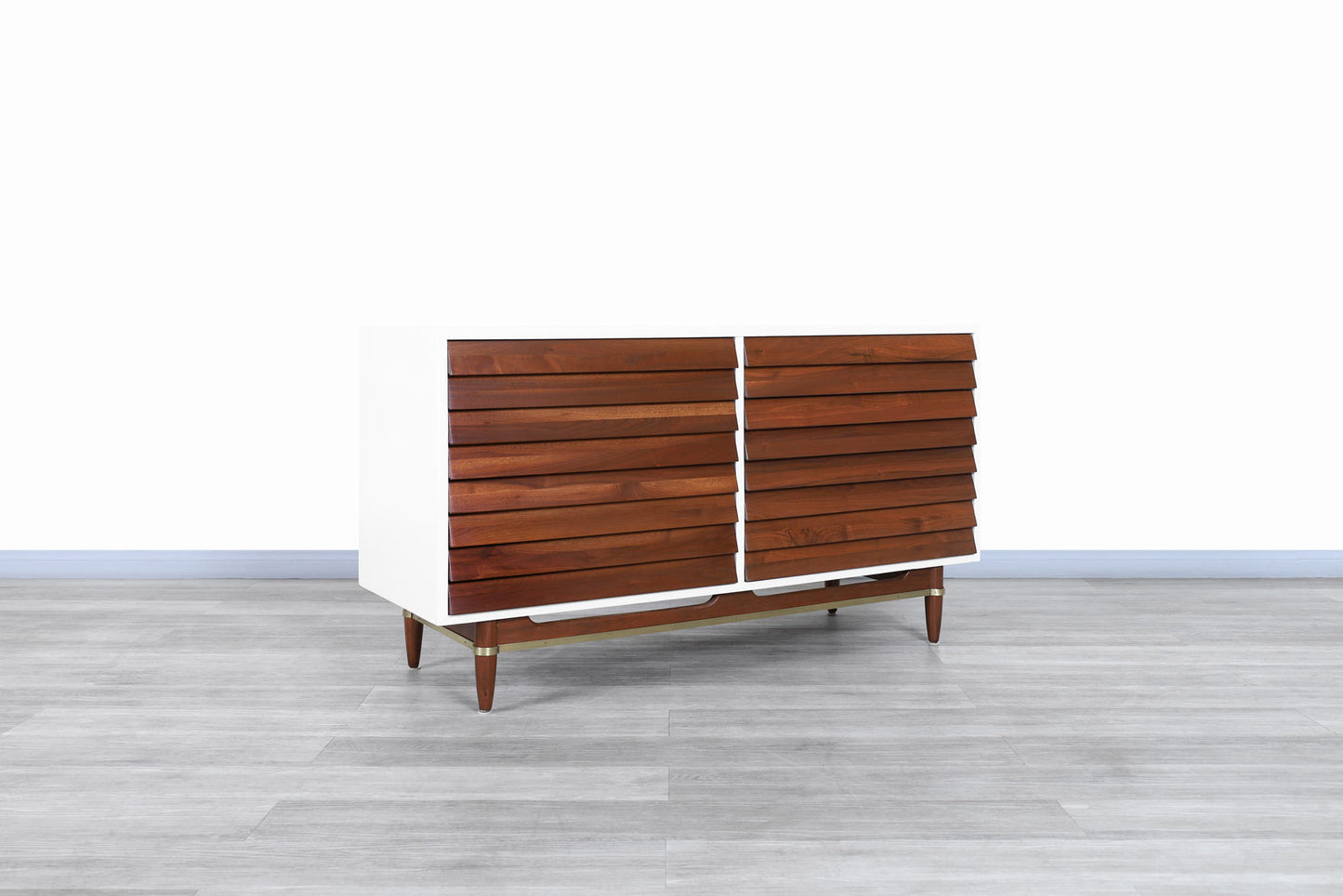 Vintage Walnut Dresser by Merton L. Gershun for American of Martinsville