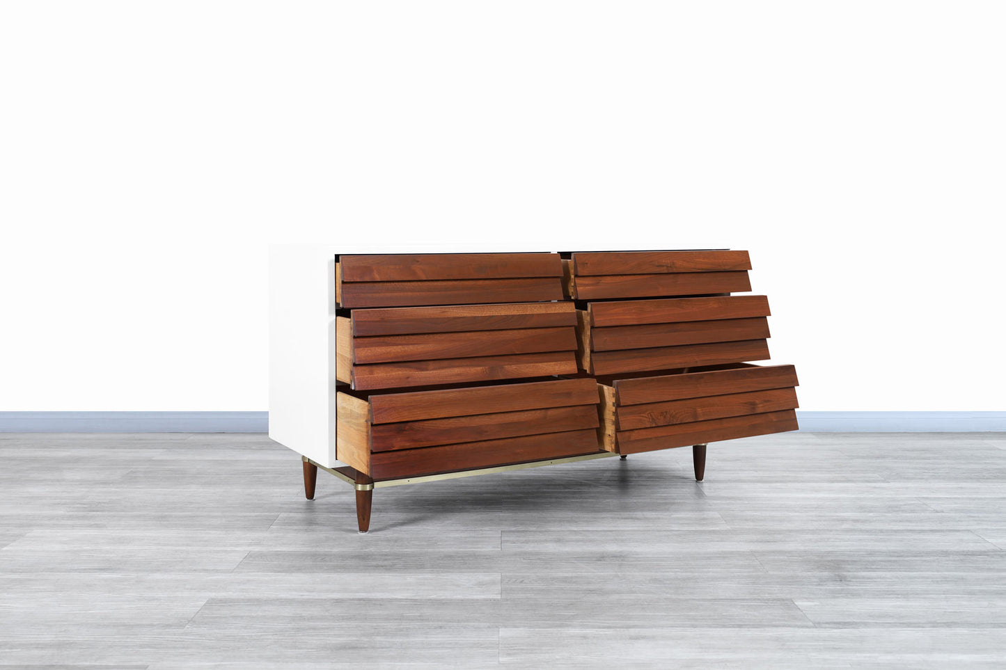 Vintage Walnut Dresser by Merton L. Gershun for American of Martinsville