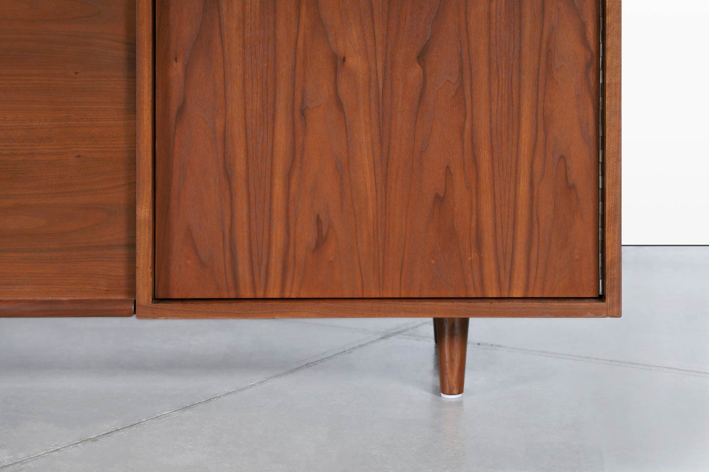 Milo Baughman Walnut Credenza by Glenn of California
