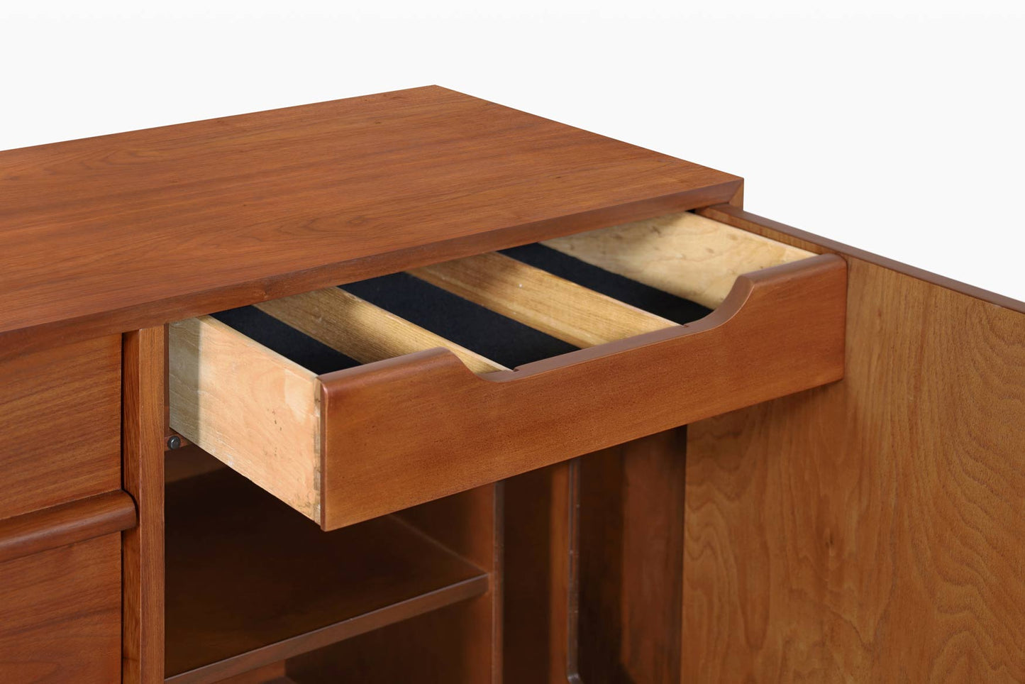 Milo Baughman Walnut Credenza by Glenn of California