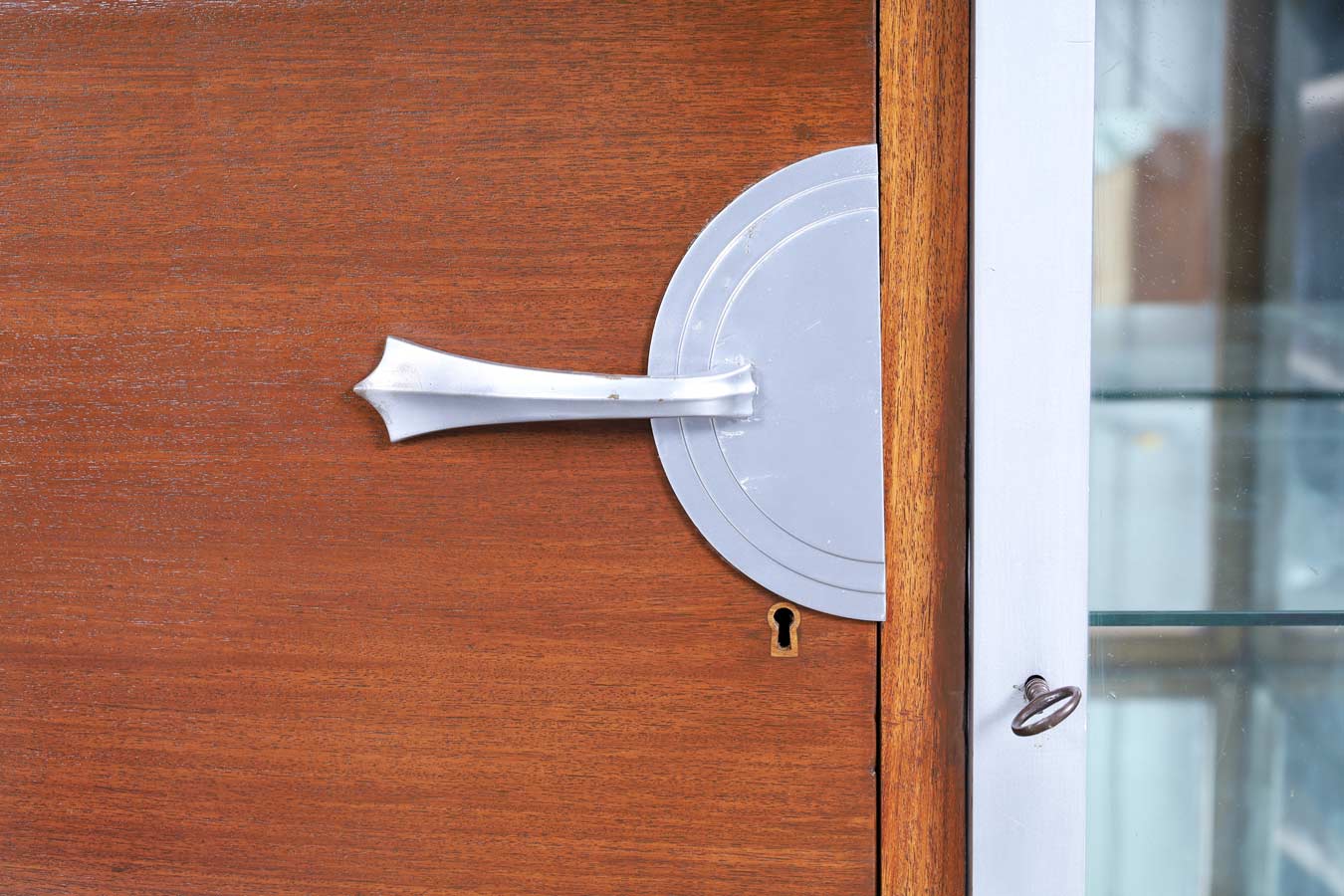 Monumental Art Deco Walnut and Marble Credenza by Maurice Rinck