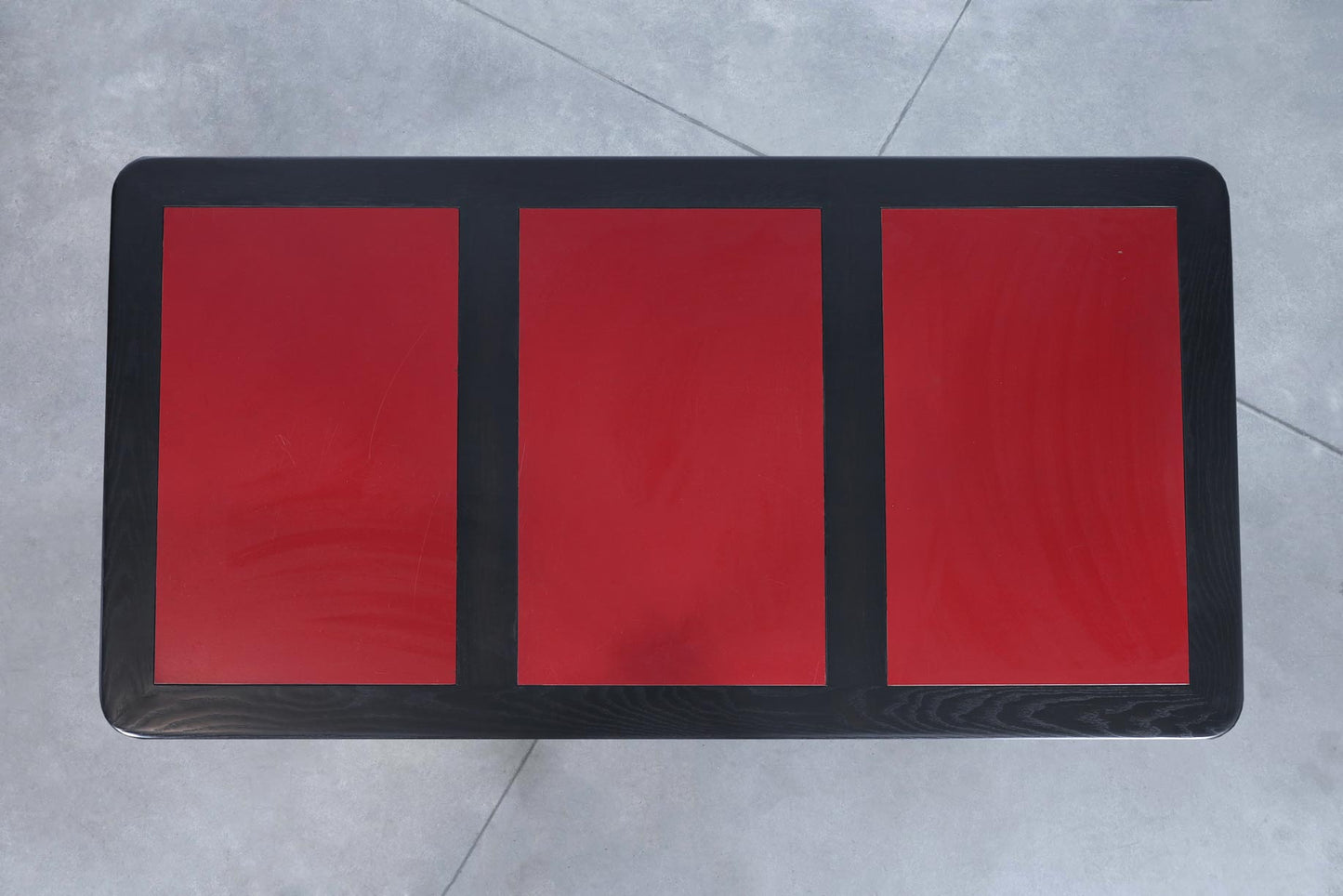 Monumental Ebony and Chrome Executive Desk