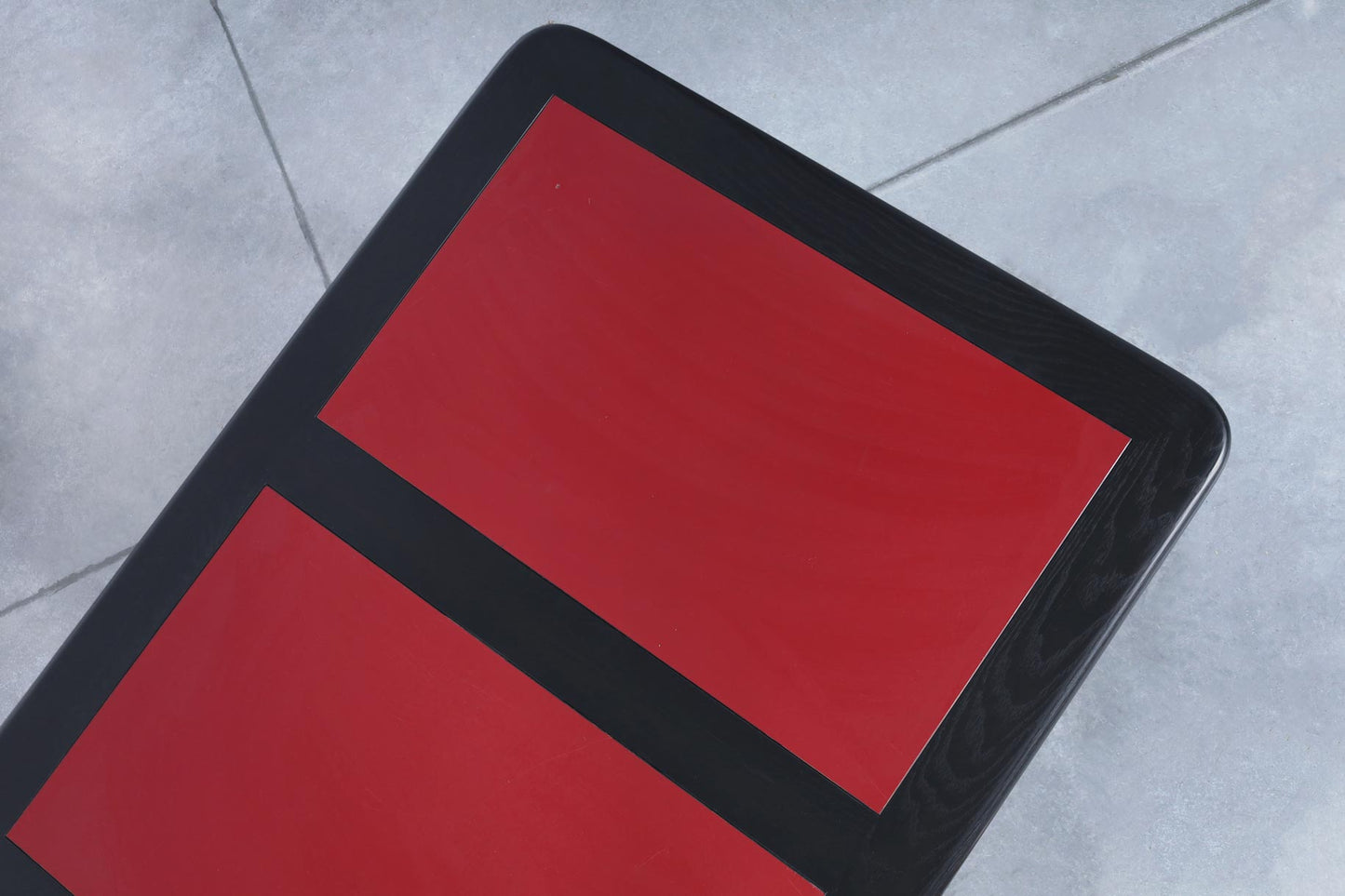 Monumental Ebony and Chrome Executive Desk