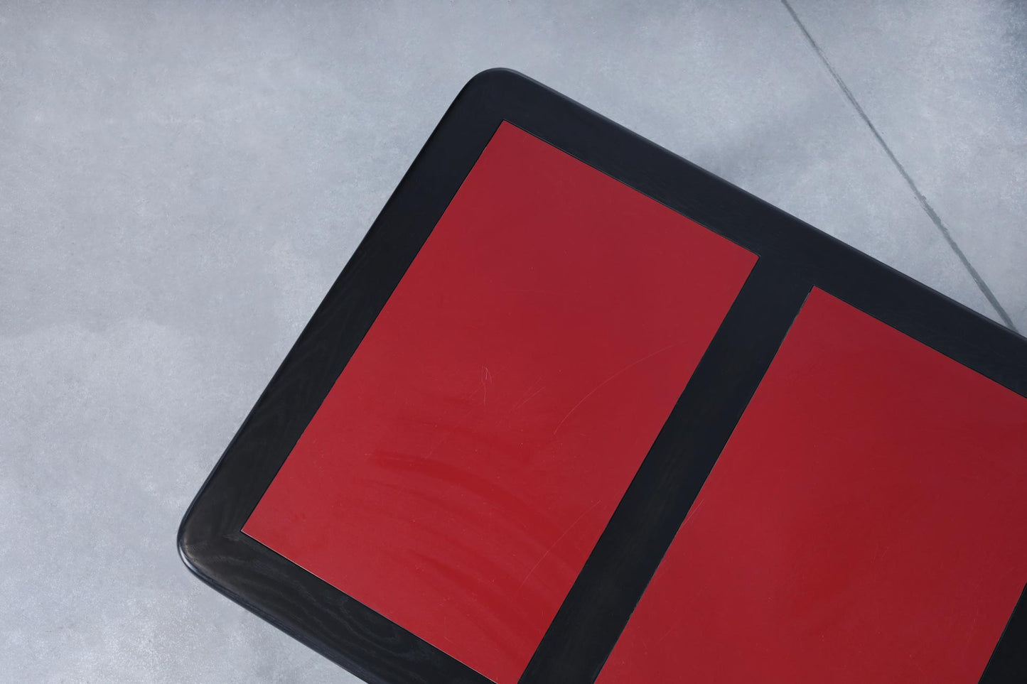 Monumental Ebony and Chrome Executive Desk