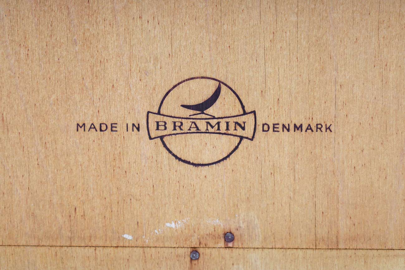 Monumental Teak Tambour Door Sideboard by H.W. Klein for Bramin