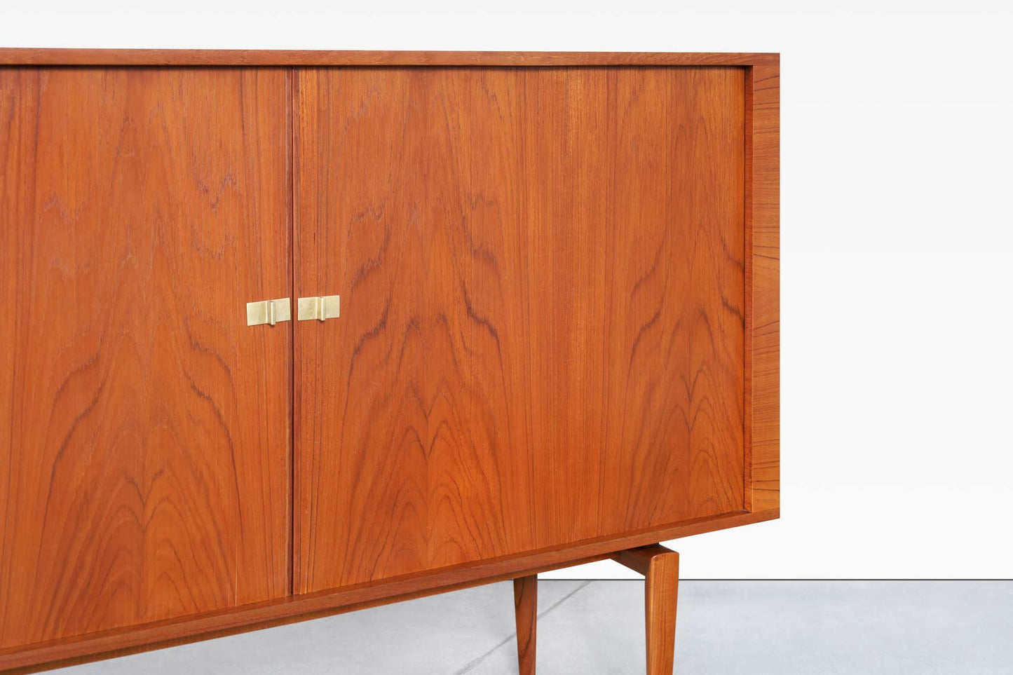 Monumental Teak Tambour Door Sideboard by H.W. Klein for Bramin