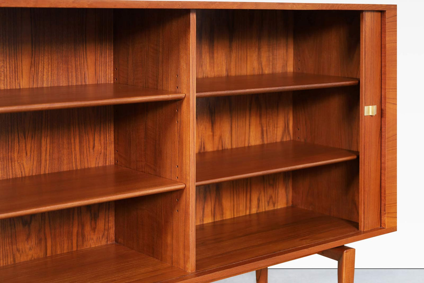 Monumental Teak Tambour Door Sideboard by H.W. Klein for Bramin