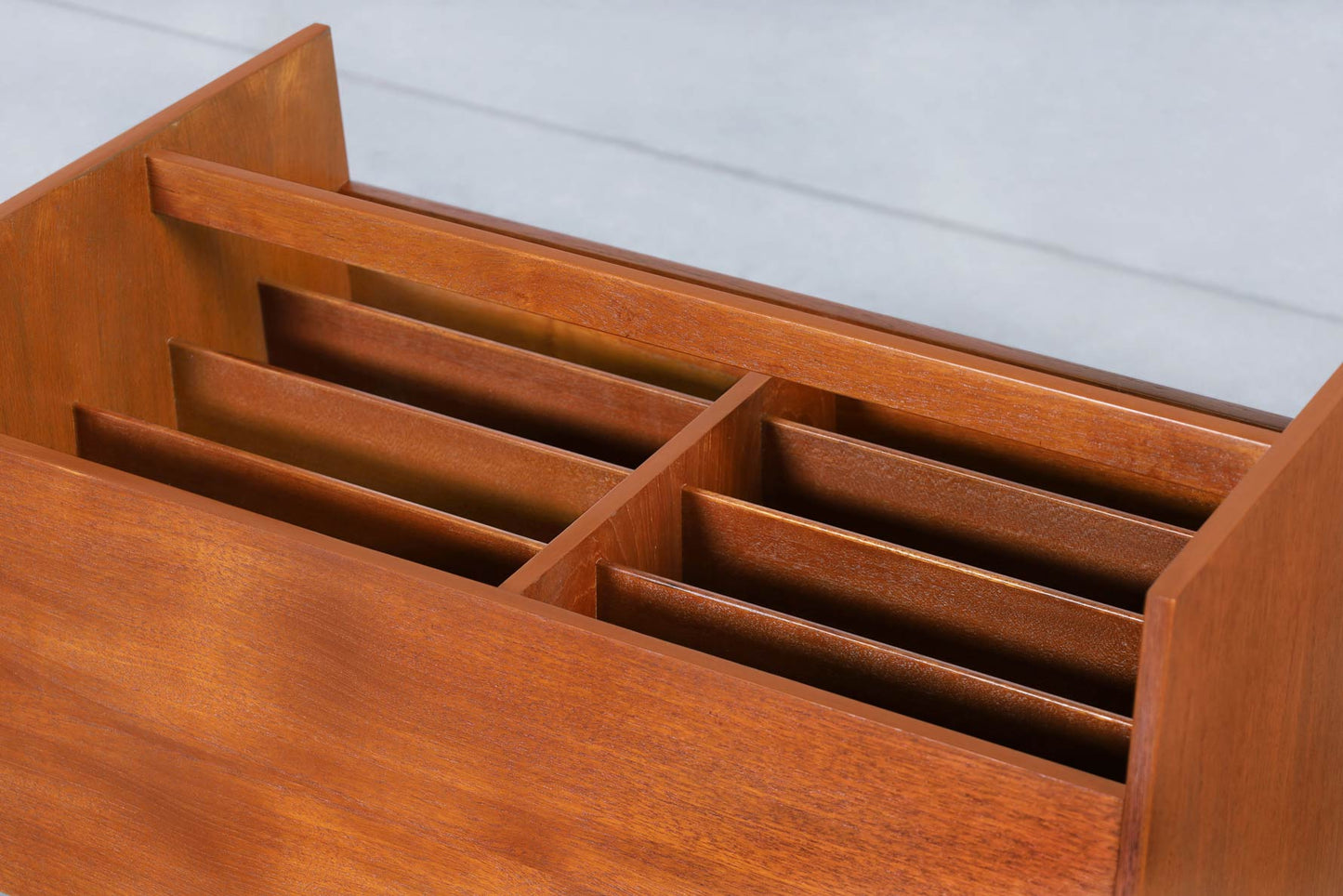 Norwegian Modern Teak Record or Magazine Cart by Rolf Hesland