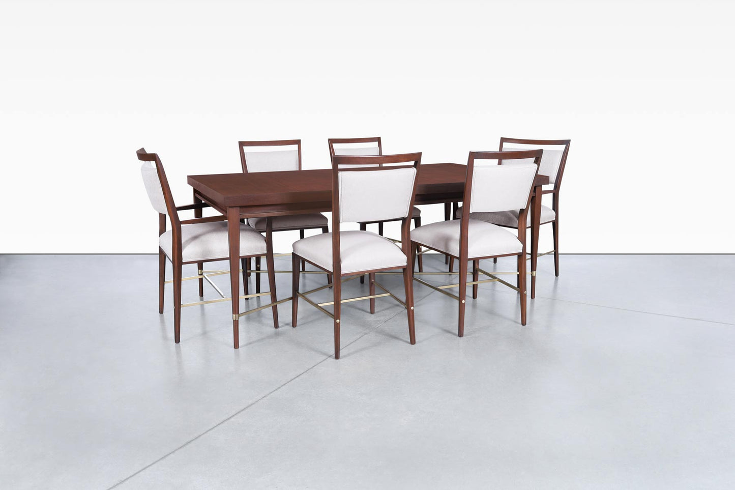 Paul McCobb "Irwin Collection" Dining Chairs with Brass Accents