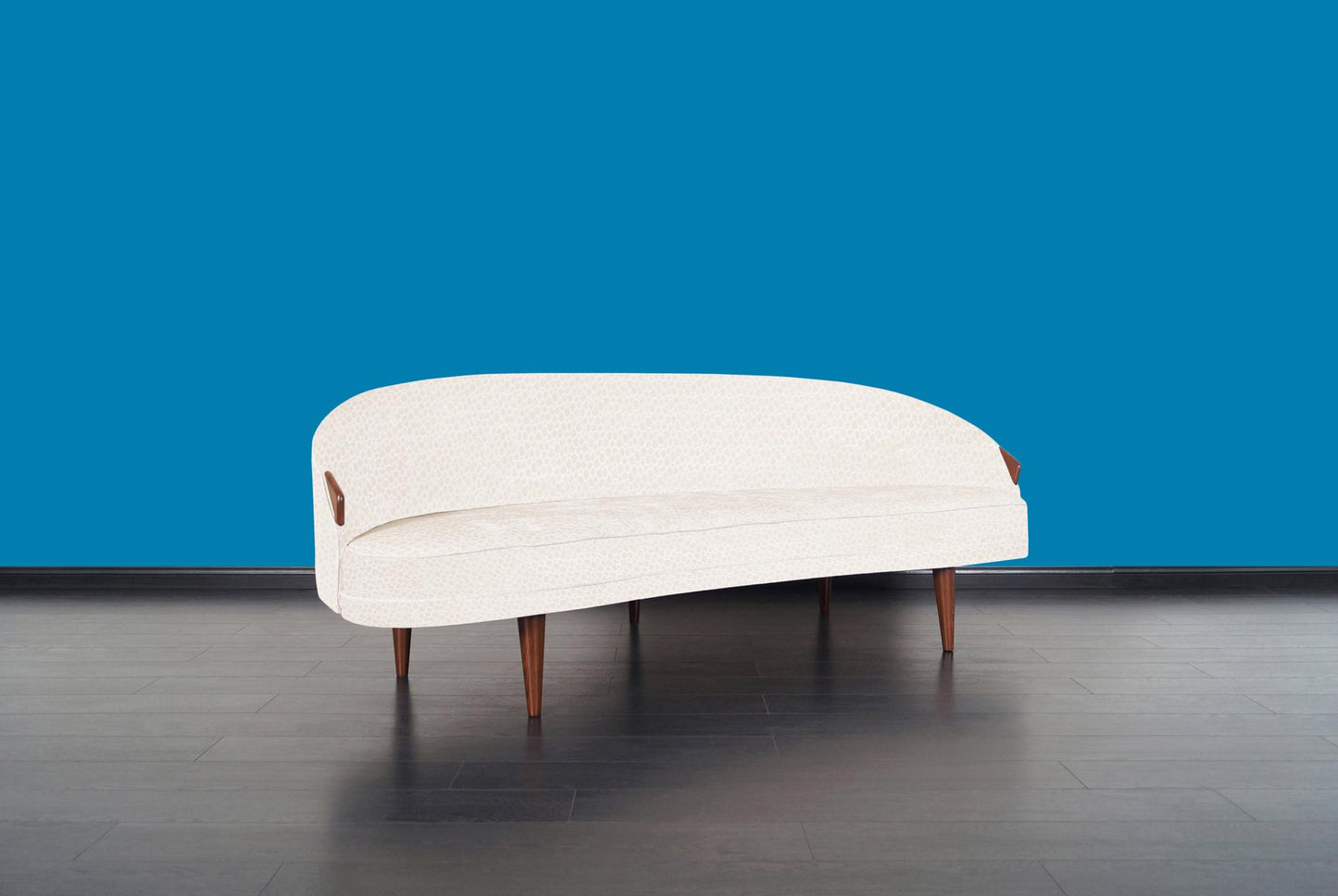 Rare Model 2010-S Walnut "Cloud" Sofa by Adrian Pearsall