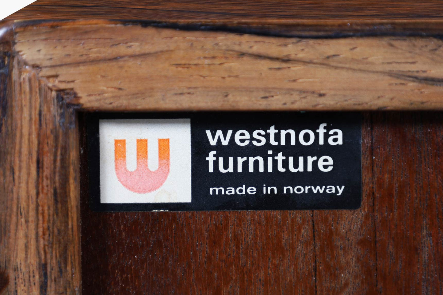 Scandinavian Modern Brazilian Rosewood Nightstands by Westnofa