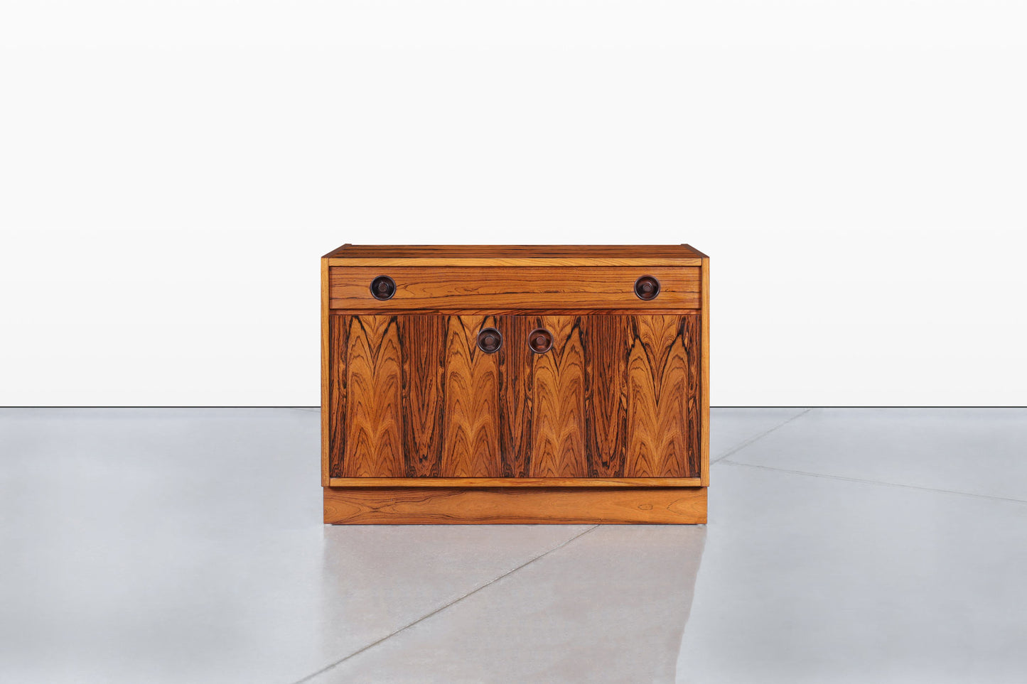 Scandinavian Modern Brazilian Rosewood Small Credenza