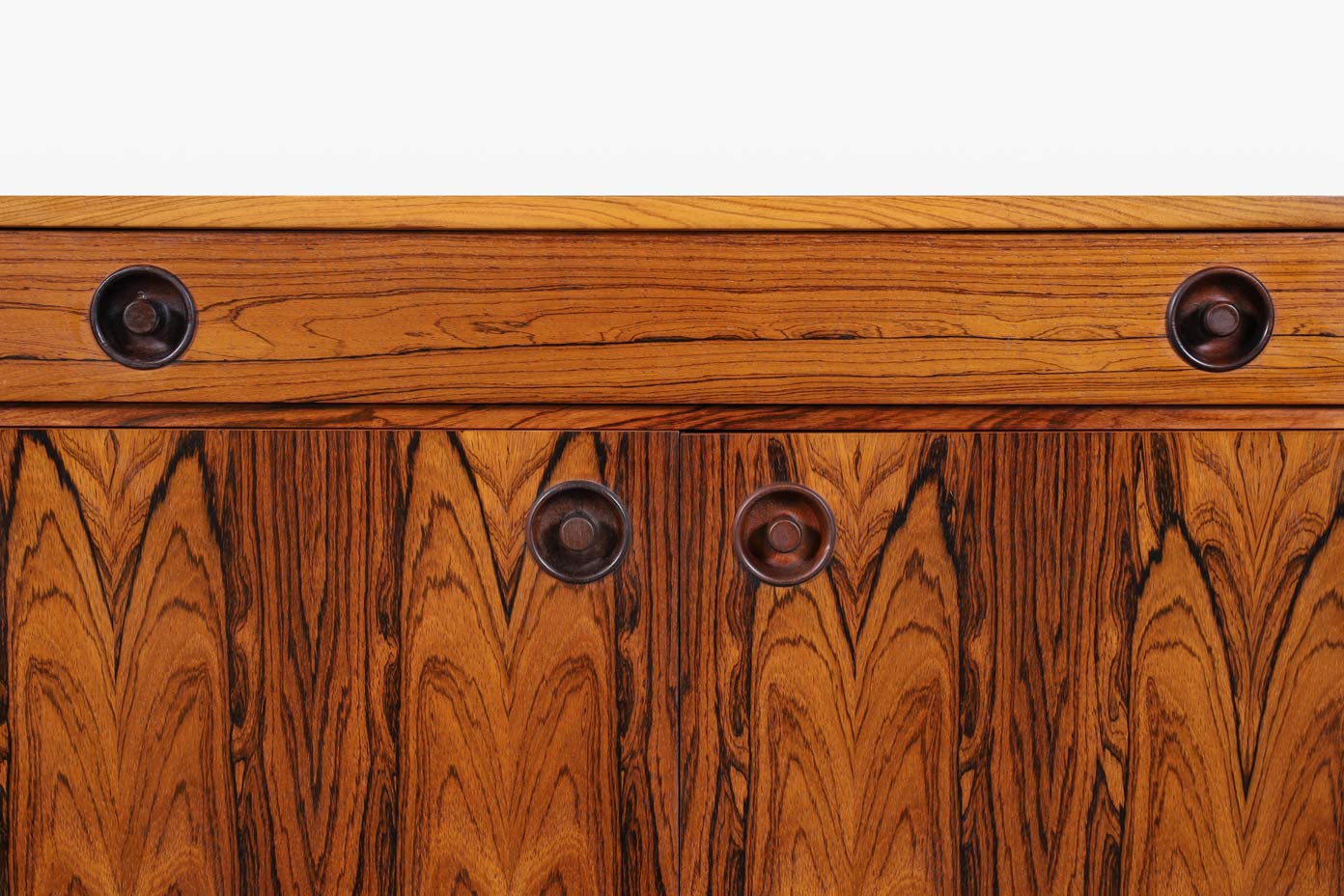 Scandinavian Modern Brazilian Rosewood Small Credenza