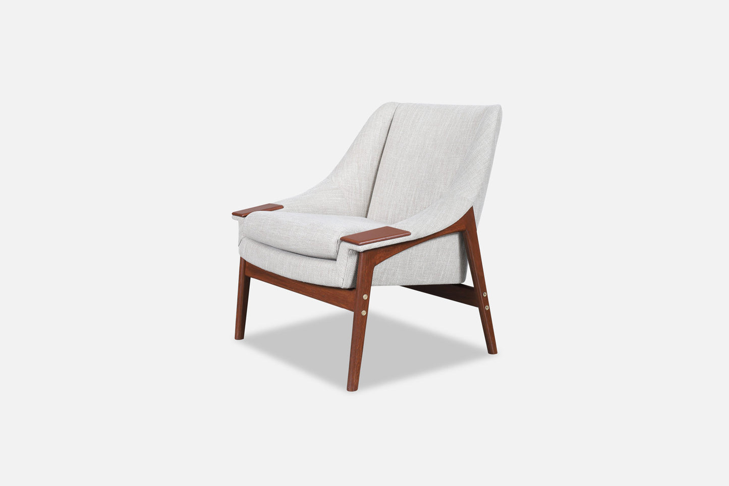 Swedish Walnut Armchair Attributed to Folke Ohlsson