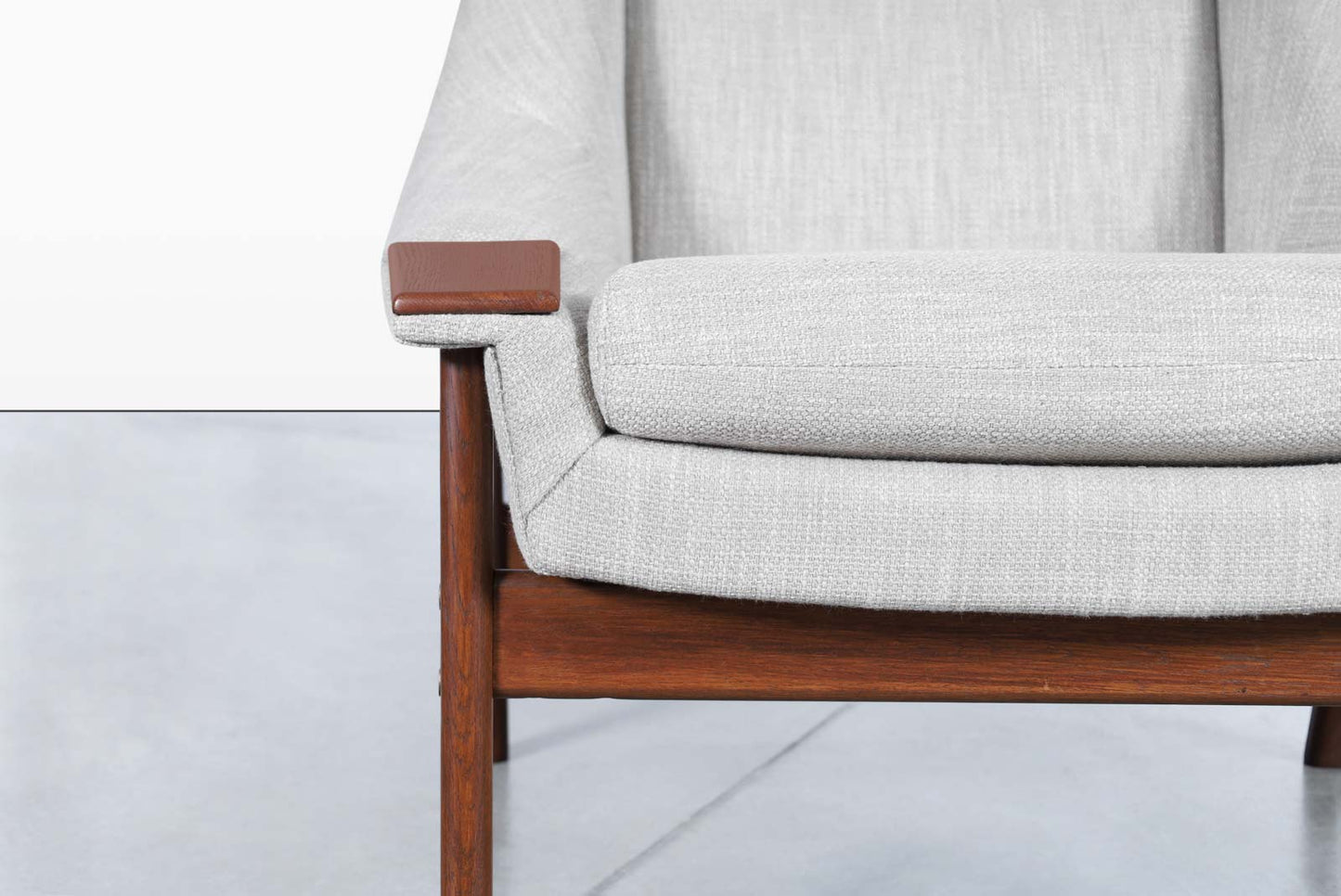 Swedish Walnut Armchair Attributed to Folke Ohlsson