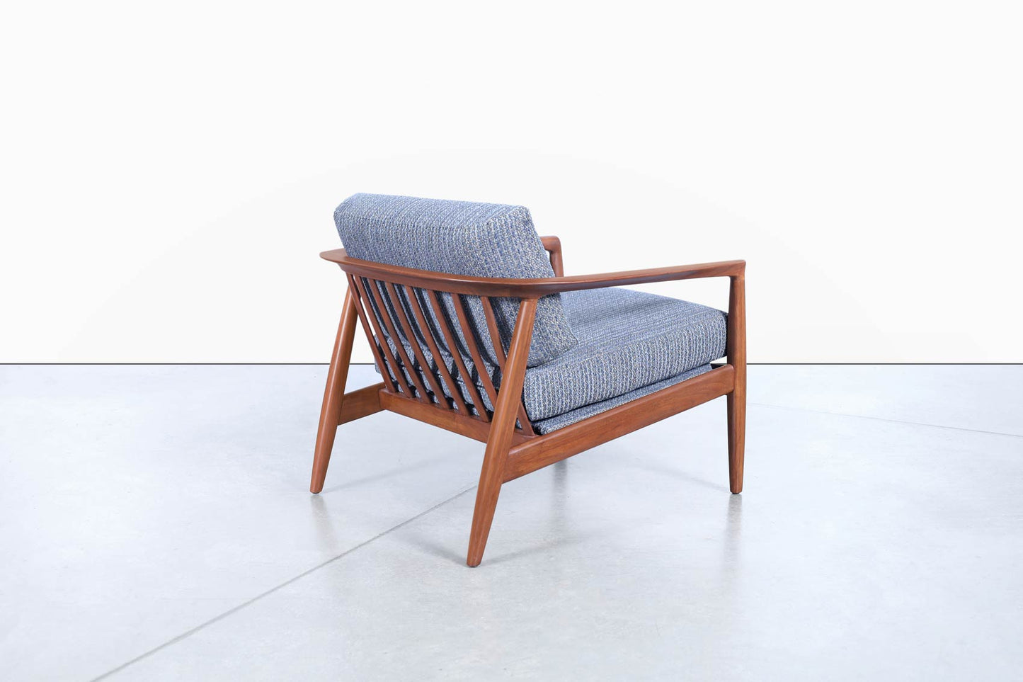 Swedish Walnut Lounge Chairs by Folke Ohlsson for DUX