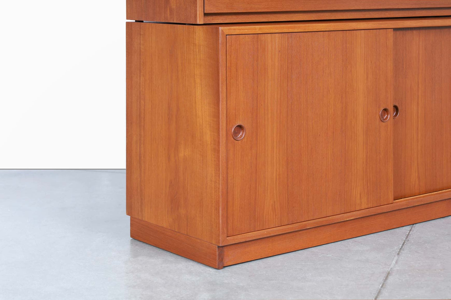 Swedish Two-Piece Teak Cabinet or Secretary Desk by Børge Mogensen
