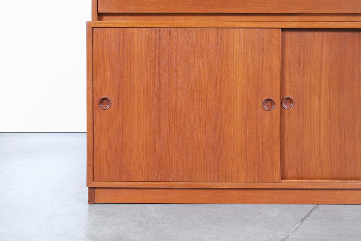 Swedish Two-Piece Teak Cabinet or Secretary Desk by Børge Mogensen