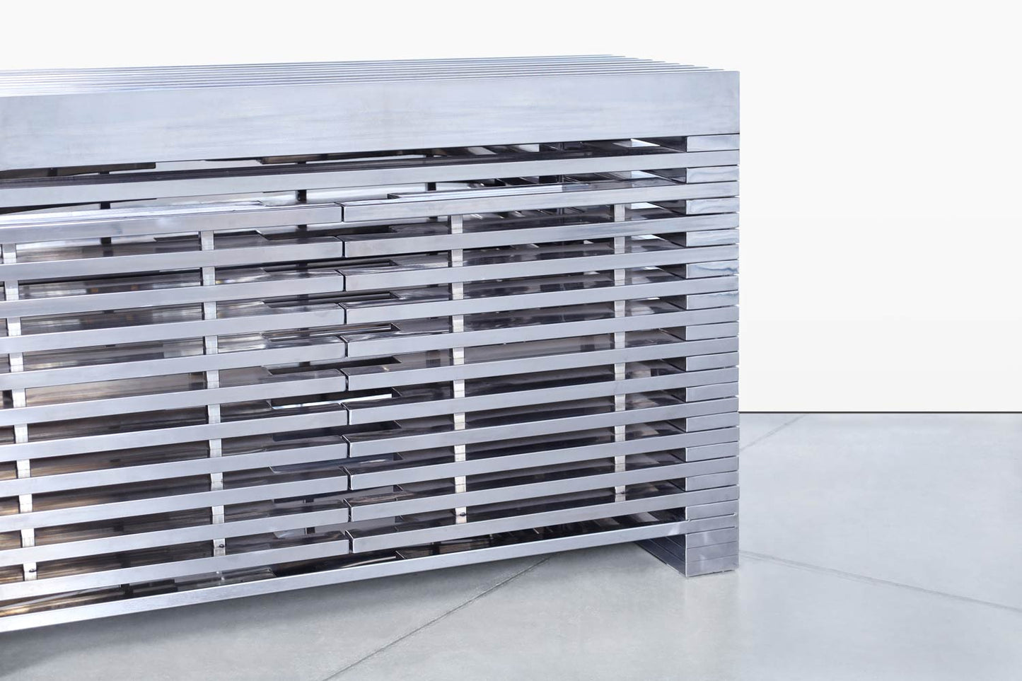 Timothy Oulton Zazenne Stainless Steel Sideboard