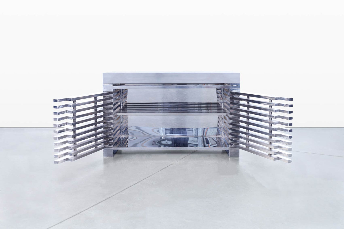 Timothy Oulton Zazenne Stainless Steel Sideboard