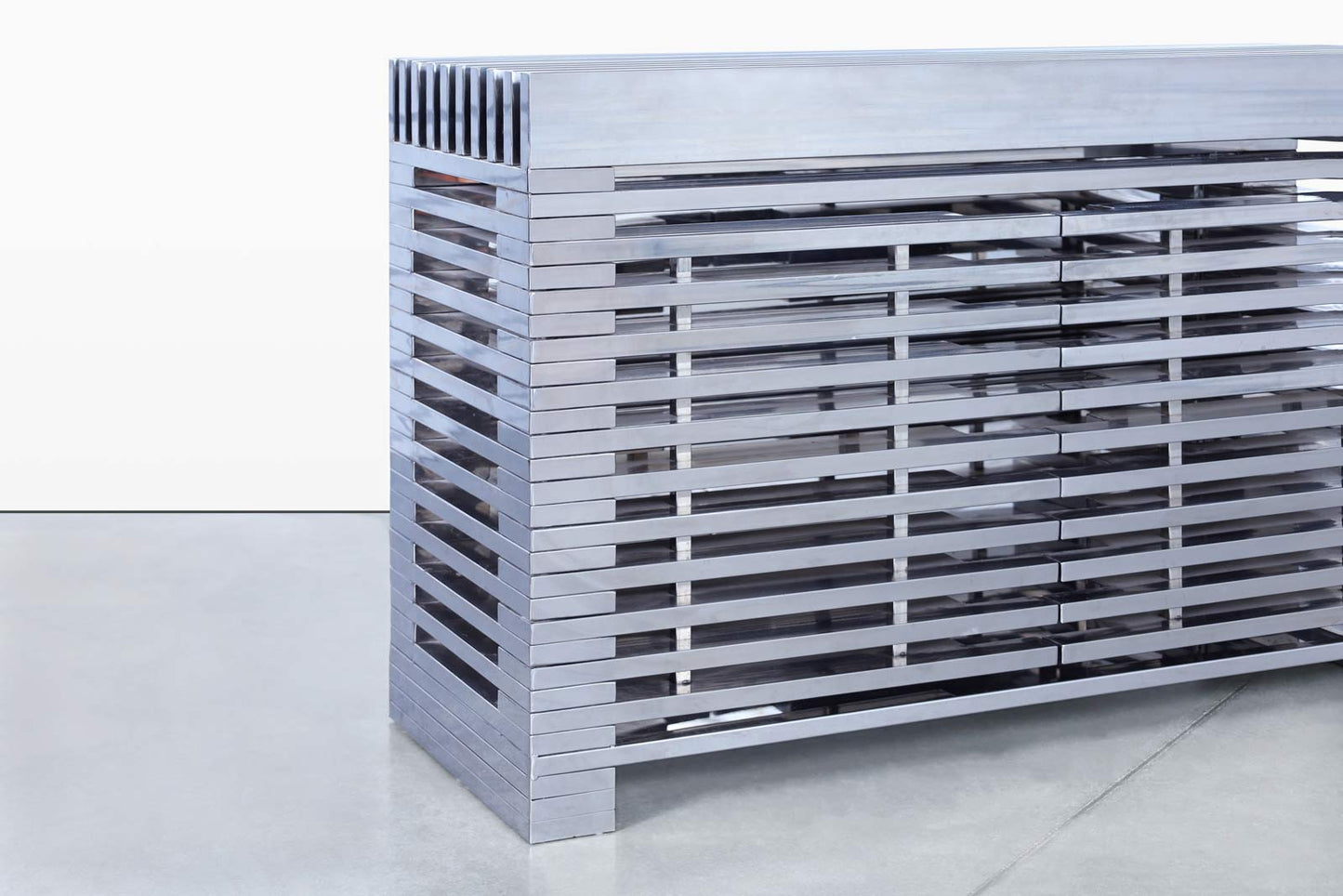 Timothy Oulton Zazenne Stainless Steel Sideboard