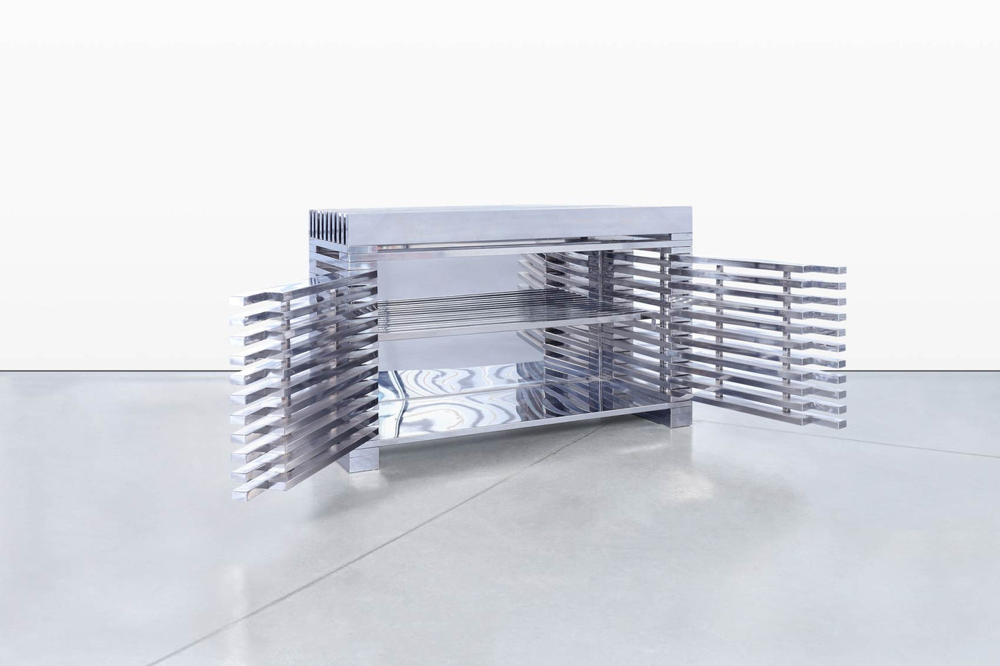 Timothy Oulton Zazenne Stainless Steel Sideboard