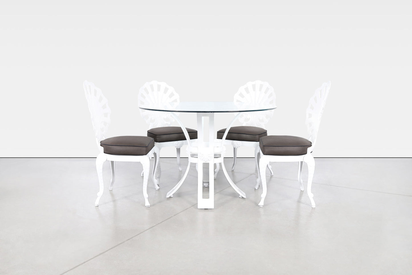 Vintage Aluminum "Shell" Dining Set by Brown Jordan