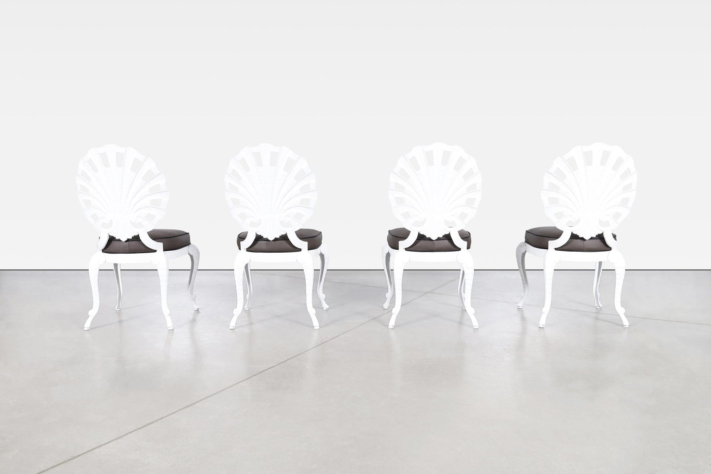 Vintage Aluminum "Shell" Dining Set by Brown Jordan