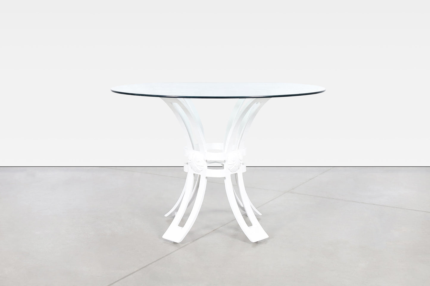 Vintage Aluminum "Shell" Dining Set by Brown Jordan