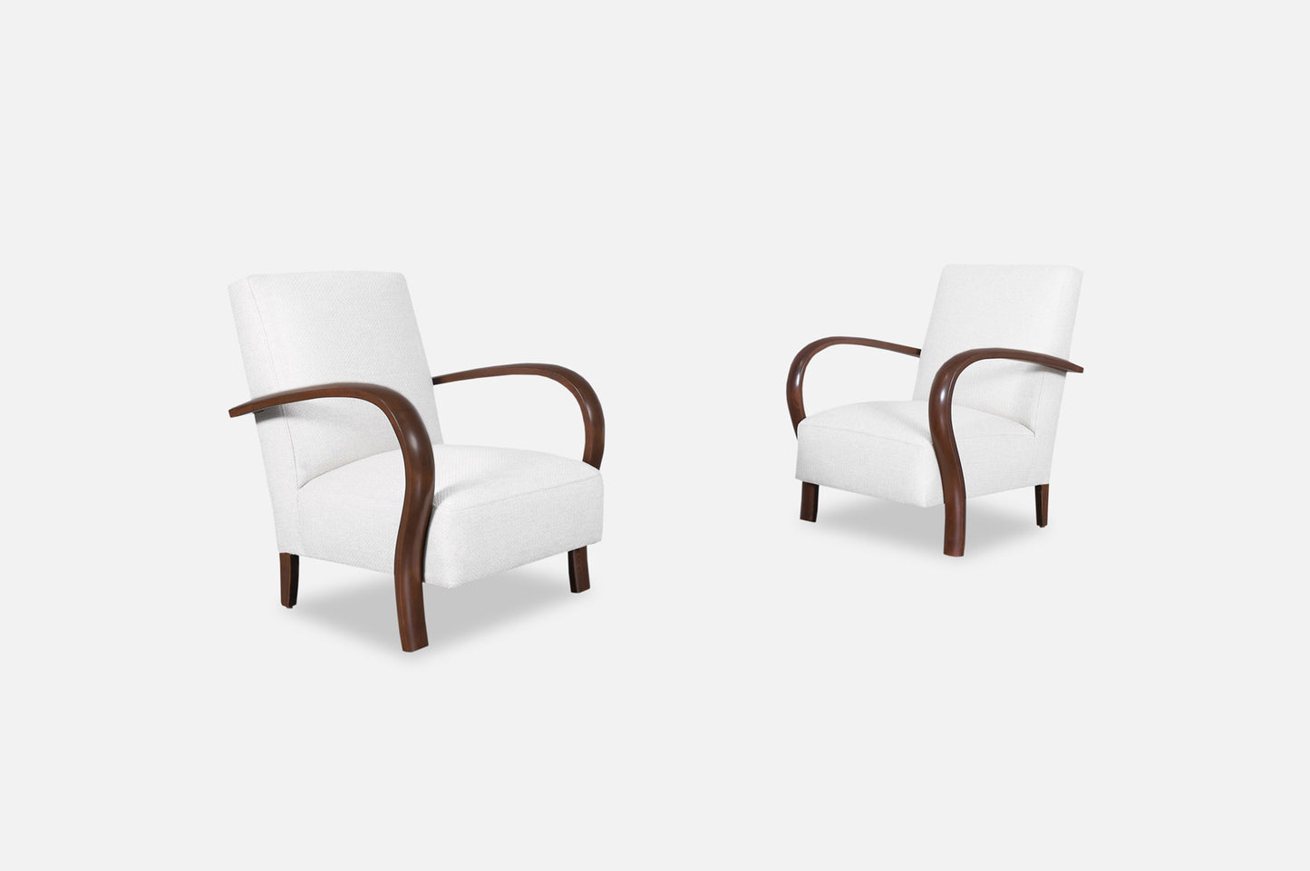 Vintage Art Deco Lounge Chairs Attributed to Jindrich Halabala