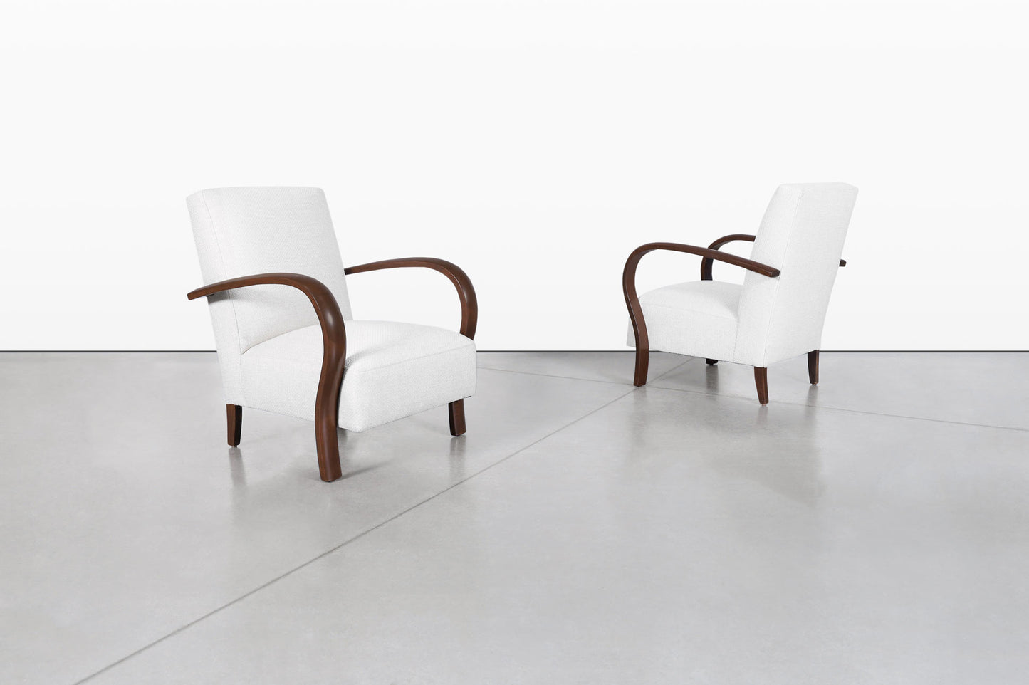 Vintage Art Deco Lounge Chairs Attributed to Jindrich Halabala
