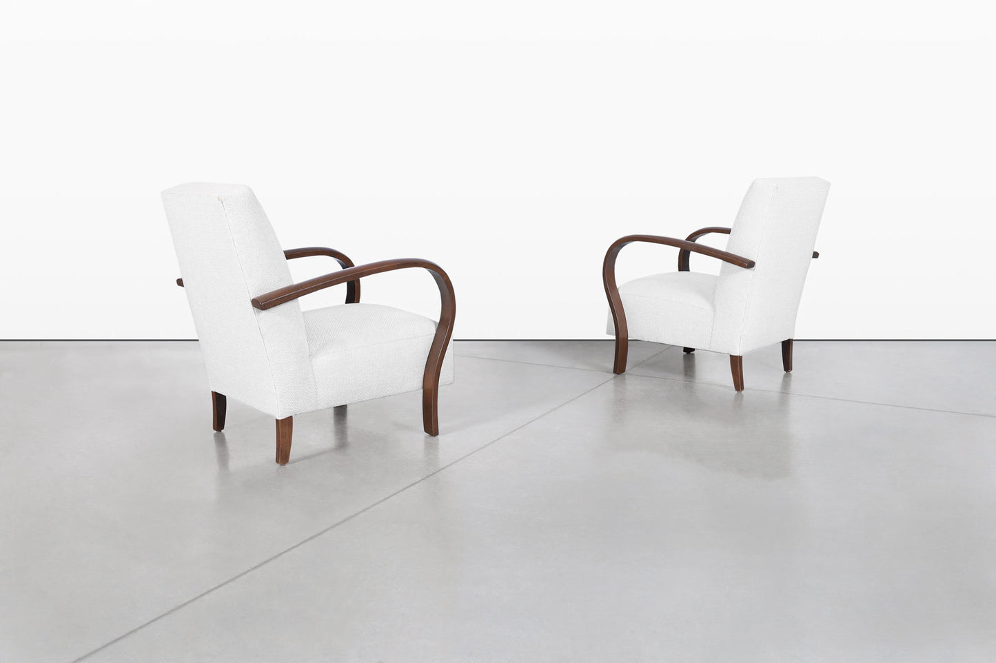 Vintage Art Deco Lounge Chairs Attributed to Jindrich Halabala