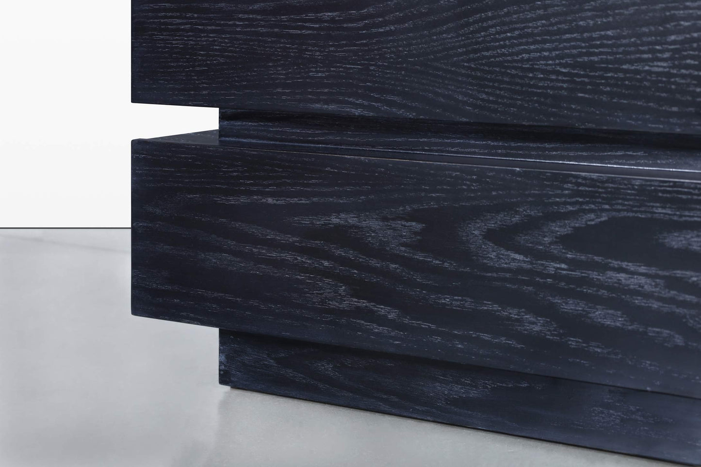 Vintage Black Cerused Nightstands by Steve Chase