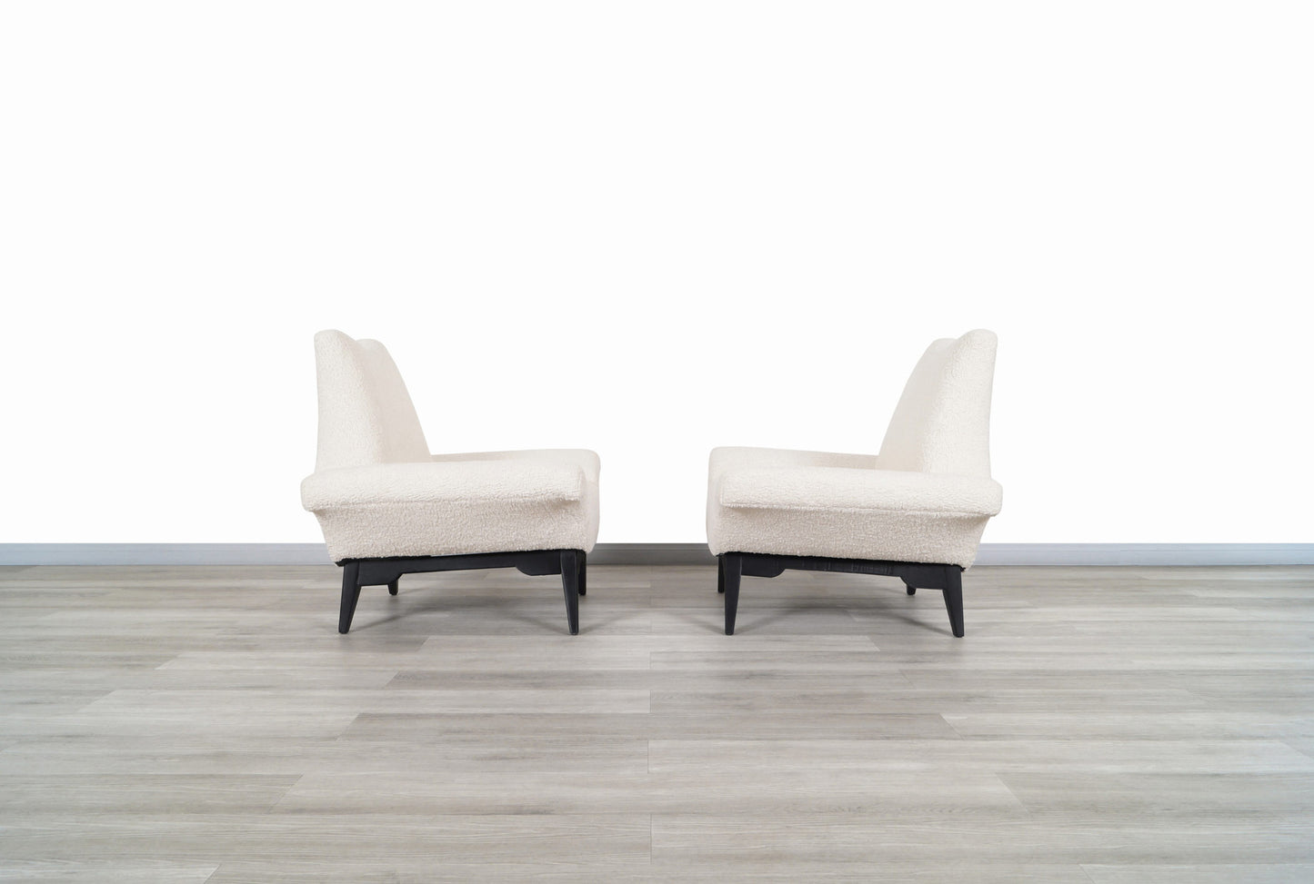 Vintage Boucle "Stingray" Lounge Chairs