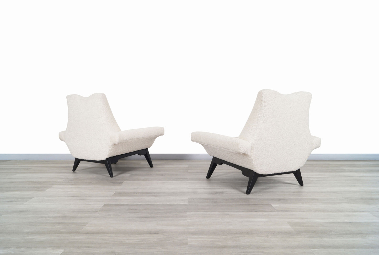 Vintage Boucle "Stingray" Lounge Chairs