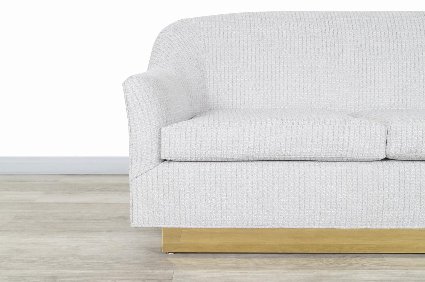 Vintage Brass Loveseat by Milo Baughman for Thayer Coggin