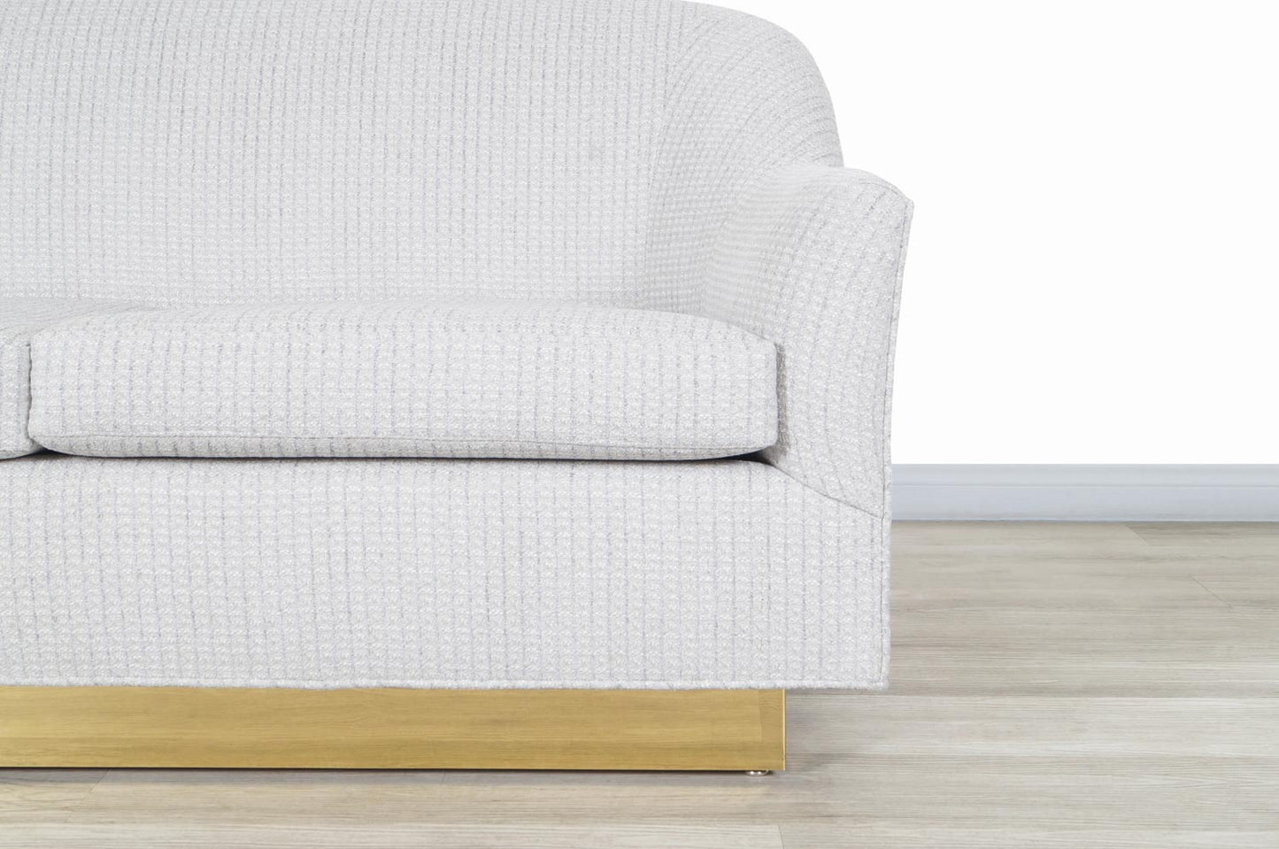 Vintage Brass Loveseat by Milo Baughman for Thayer Coggin