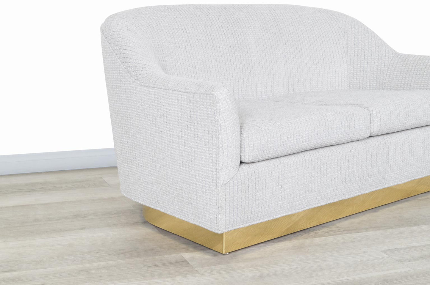 Vintage Brass Loveseat by Milo Baughman for Thayer Coggin