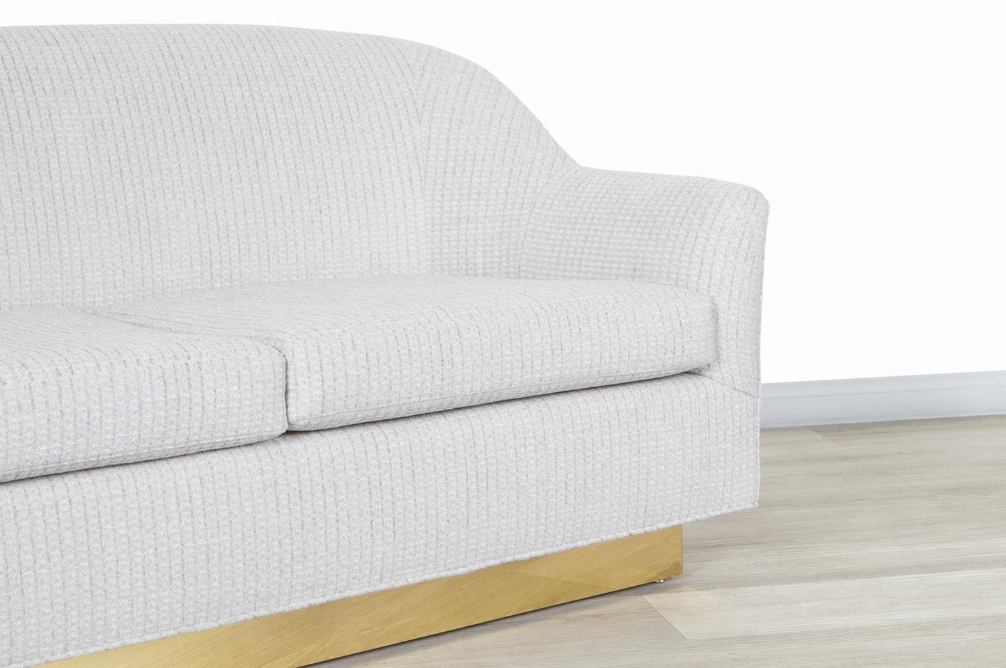 Vintage Brass Loveseat by Milo Baughman for Thayer Coggin