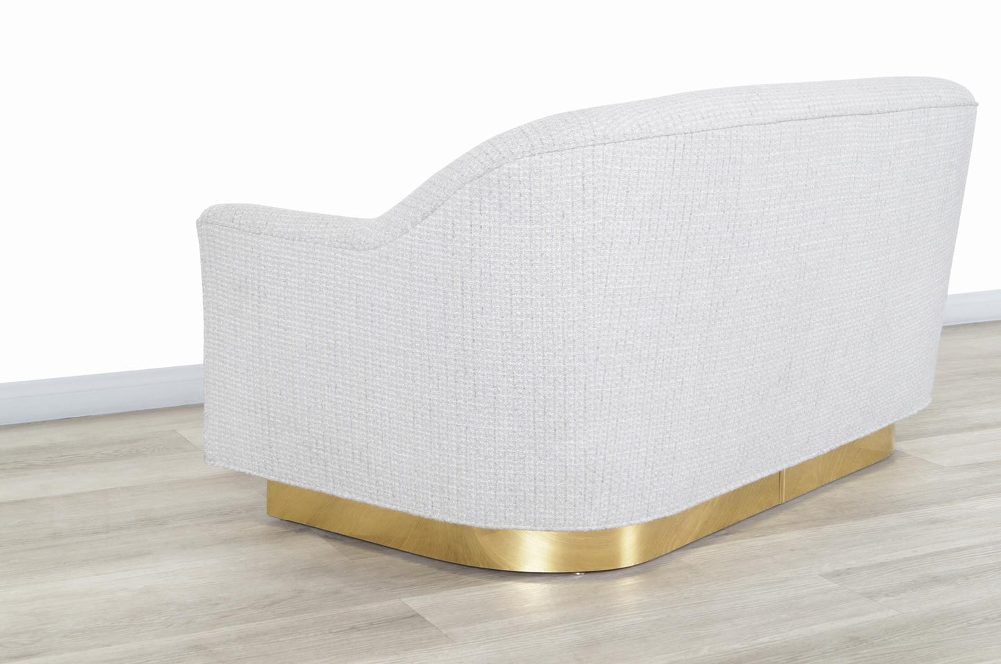 Vintage Brass Loveseat by Milo Baughman for Thayer Coggin