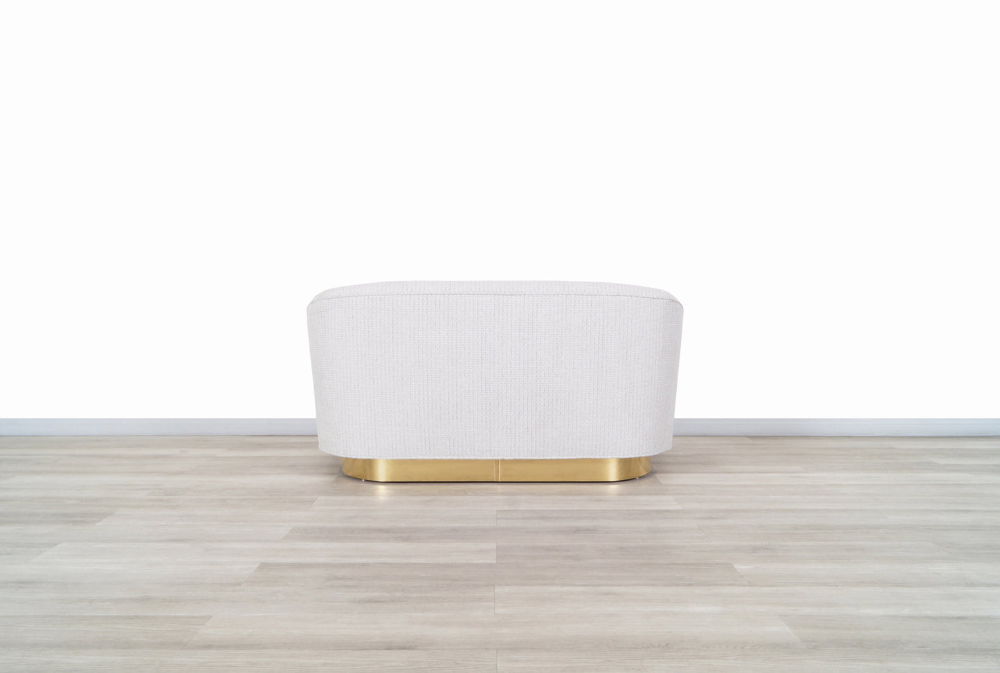 Vintage Brass Loveseat by Milo Baughman for Thayer Coggin