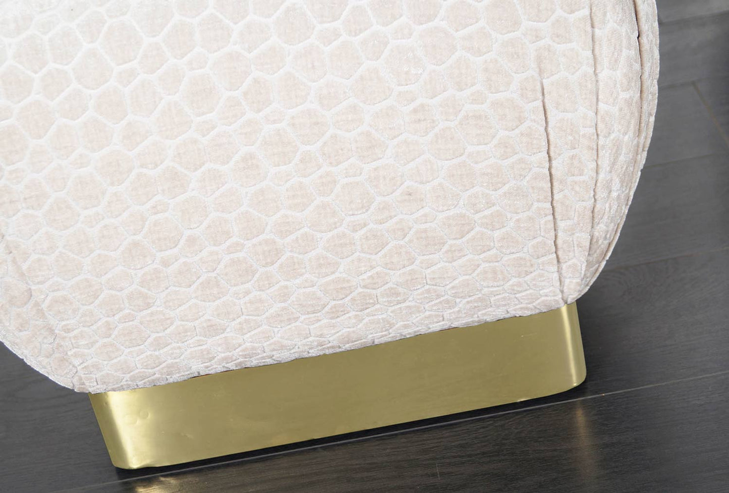 Vintage Brass "Poufs" Ottomans by Marge Carson