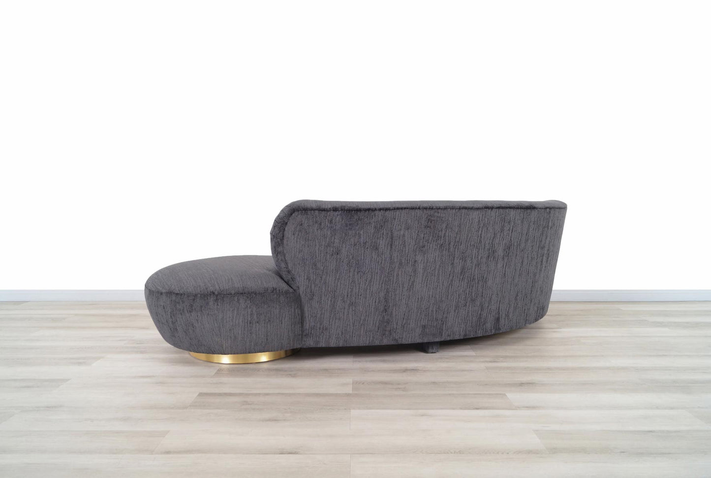 Vintage Brass "Serpentine" Sofa Attributed to Vladimir Kagan