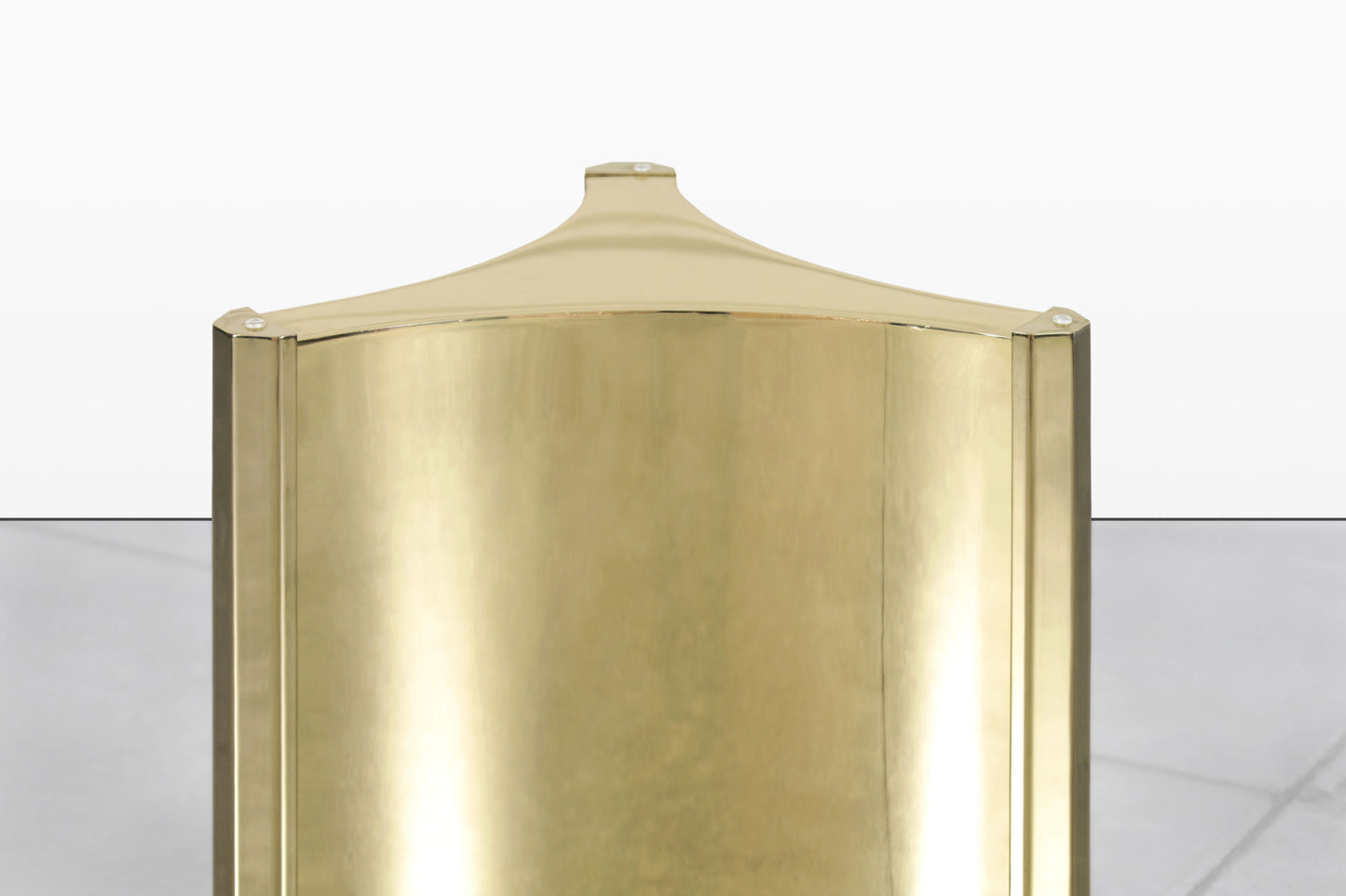 Vintage Brass "Trilobi" Pedestal Dining Table by Mastercraft