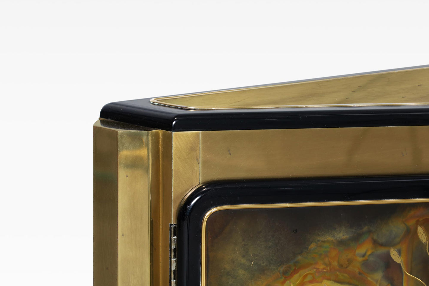 Vintage Brass "Tree of Life" Credenza by Bernhard Rohne for Mastercraft