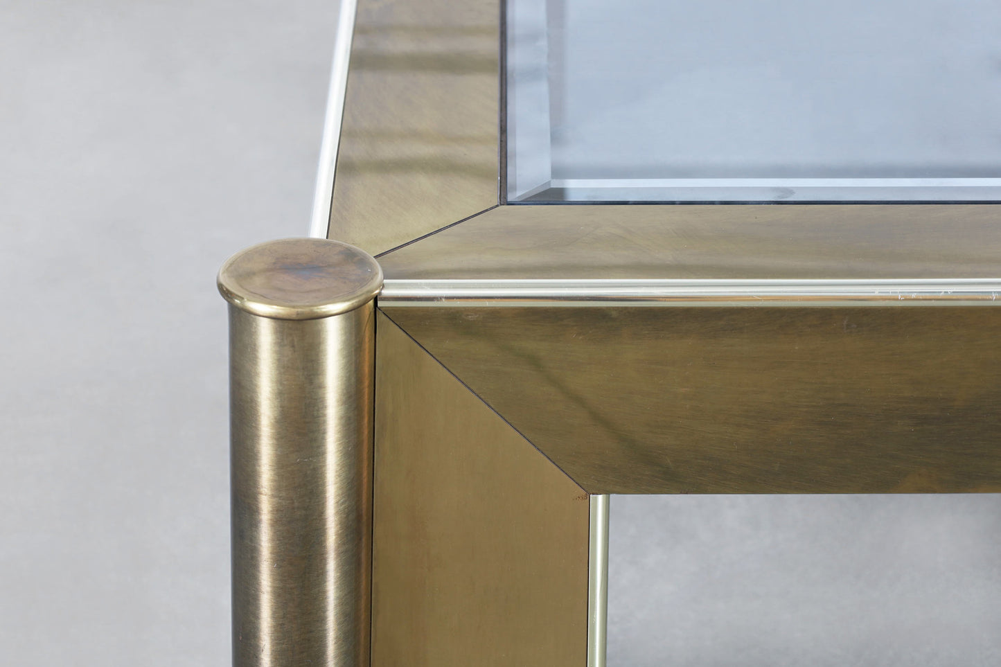 Vintage Brass and Glass Coffee Table Attributed to Mastercraft