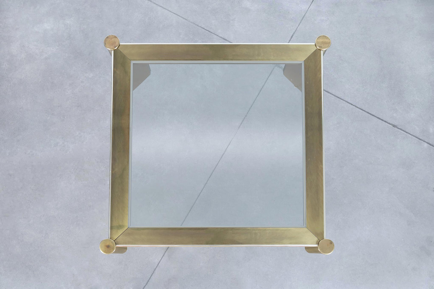 Vintage Brass and Glass Coffee Table Attributed to Mastercraft