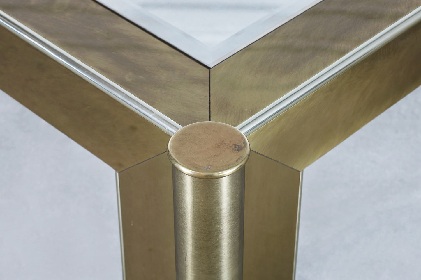 Vintage Brass and Glass Coffee Table Attributed to Mastercraft