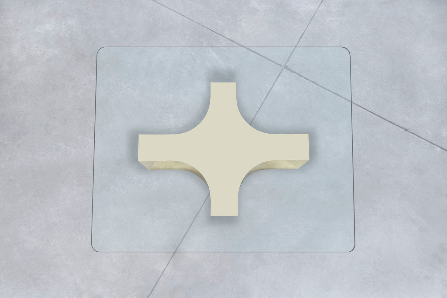 Vintage Brass and Glass Coffee Table